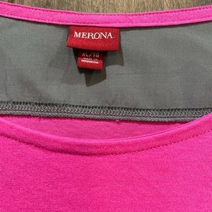 NWT Merona Grey and Pink Top
